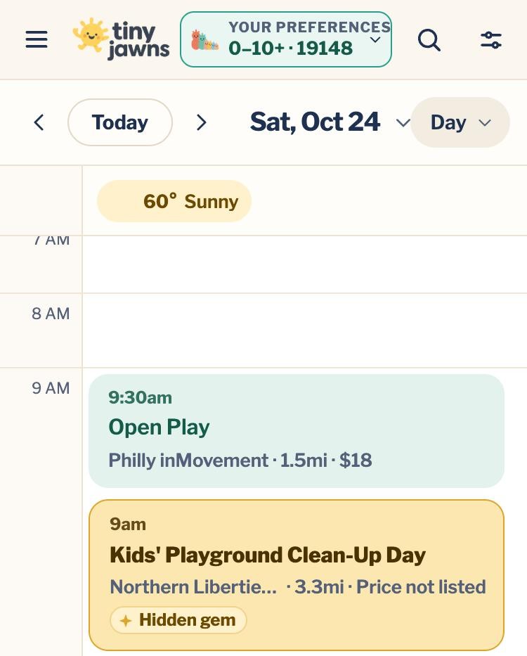 A hidden gem on the calendar, highlighted in yellow with its tag