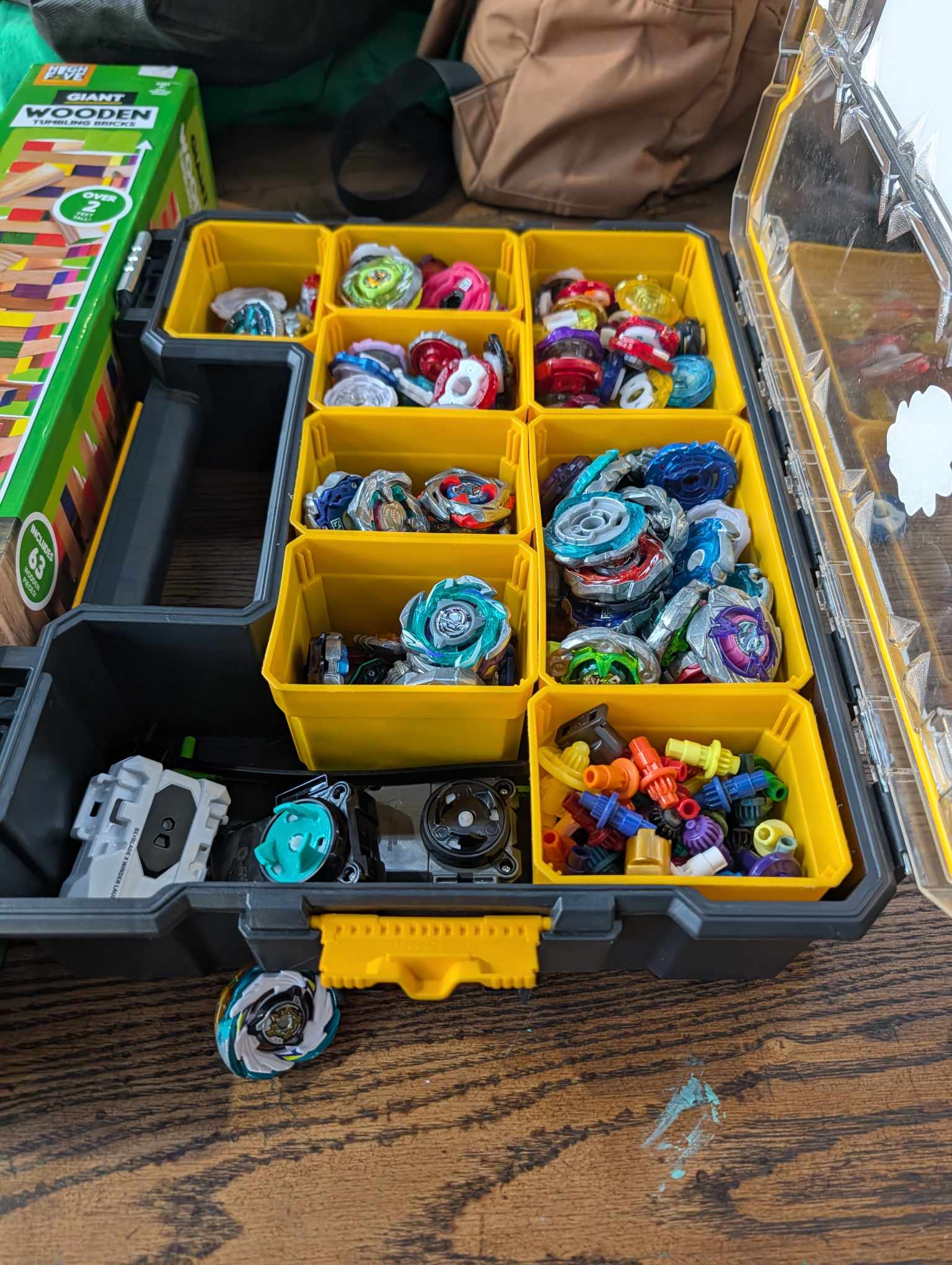 Kids checking out the Beyblade case at Philly Otaku Fest