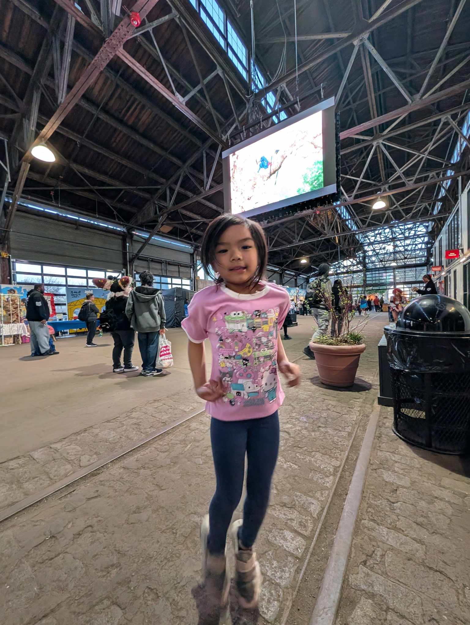 Charlotte dancing to the music