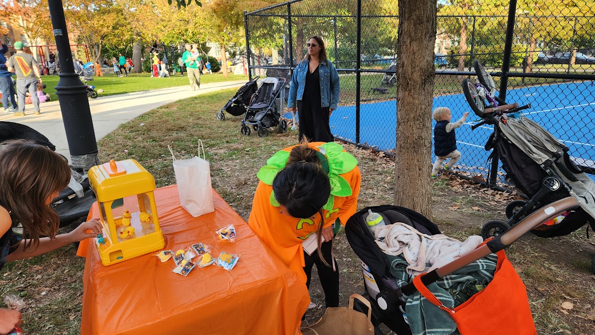 TinyJawns tabling at Dickinson Square Halloween event