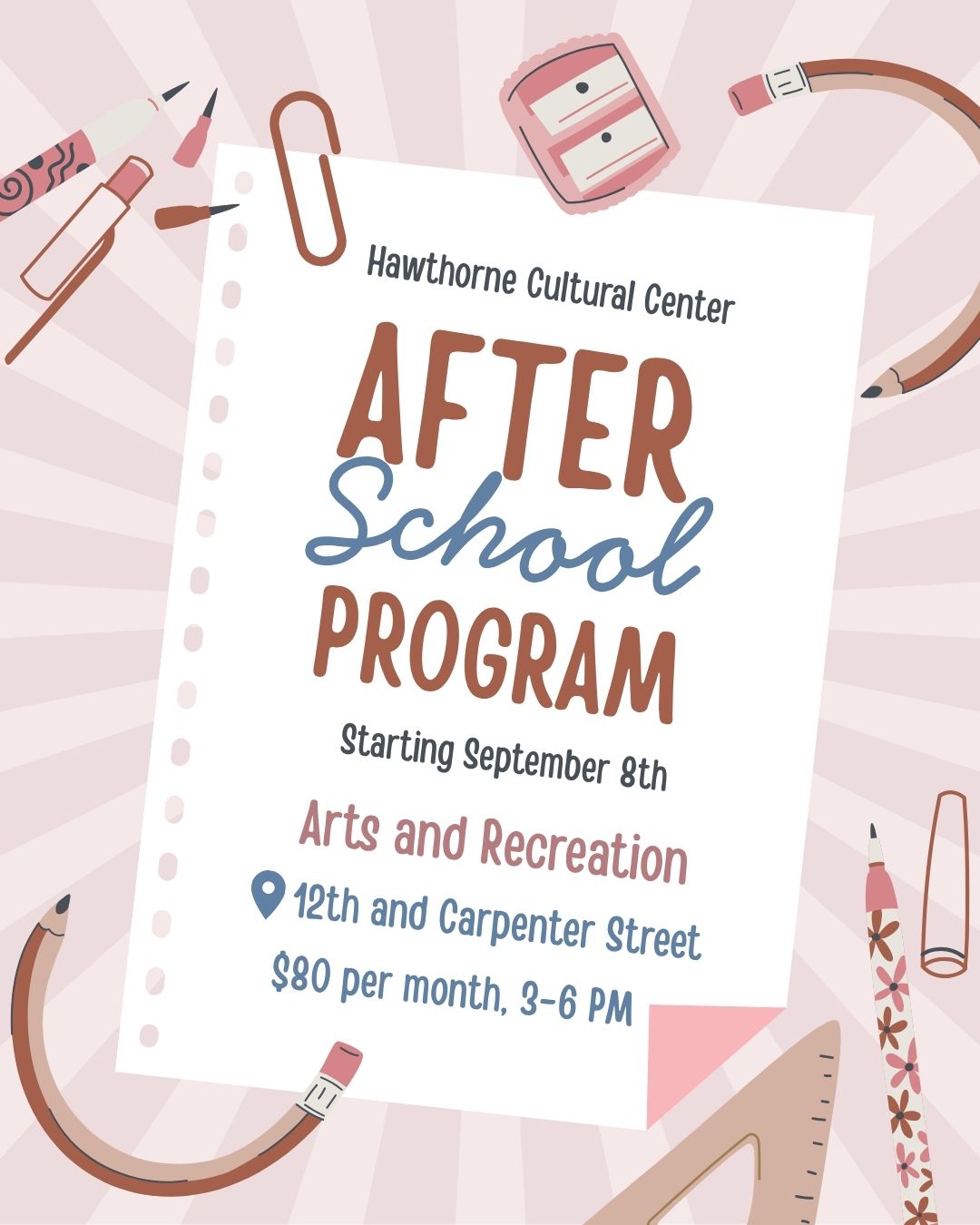 After School Program at Hawthorne Cultural Center