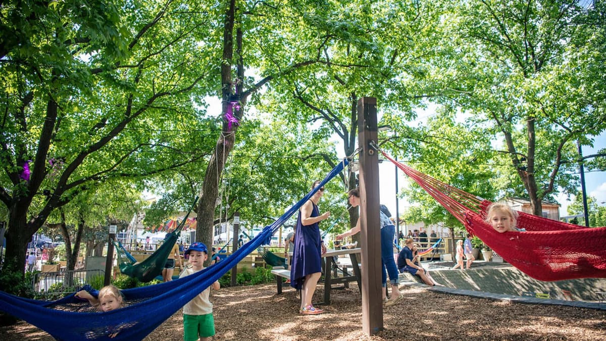Family Fun Day with PopUpPlay at Spruce Street Harbor Park